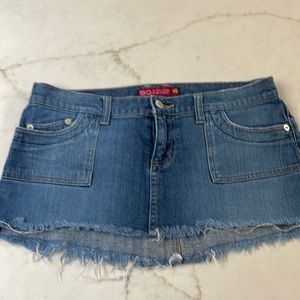 Denim miniskirt minimal stretch